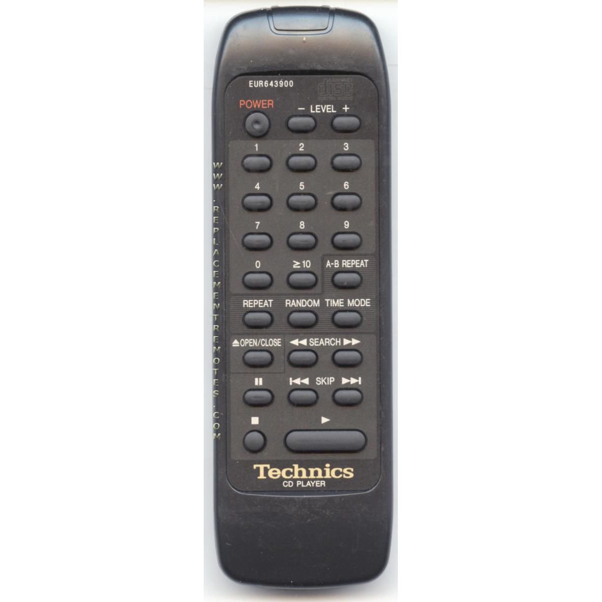 Panasonic EUR643900 CD Remote Control