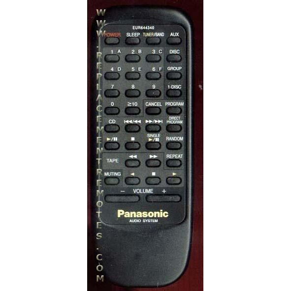 Panasonic EUR644340 Audio Remote Control