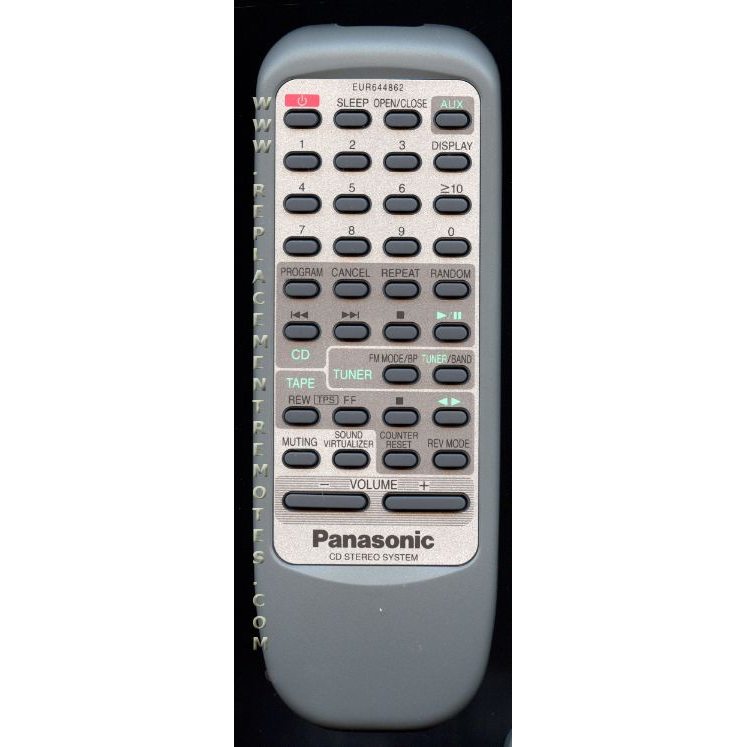 Panasonic EUR644862 Audio Remote Control