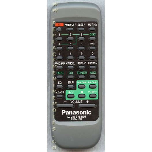 Panasonic EUR648202 Audio Remote Control