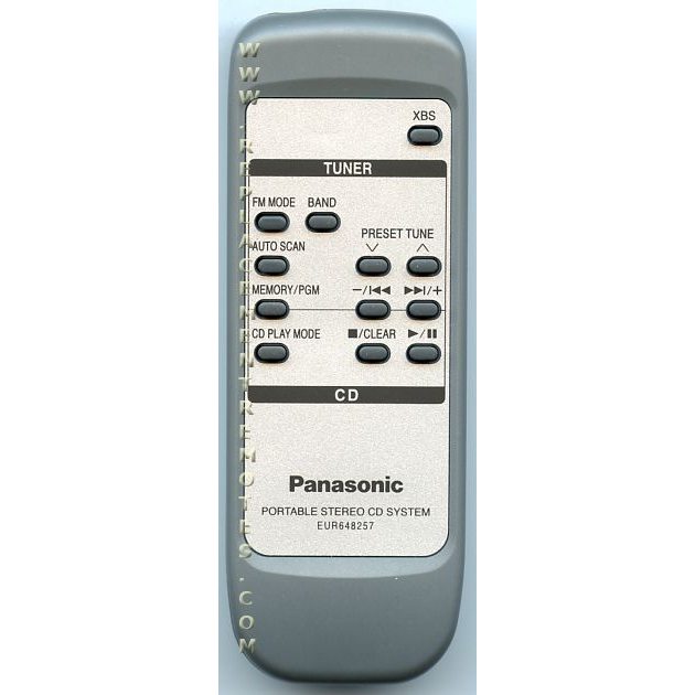 Panasonic EUR648258 CD Remote Control