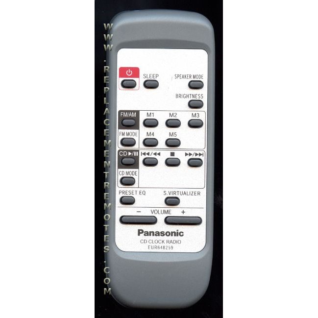 Panasonic EUR648259 Audio Remote Control