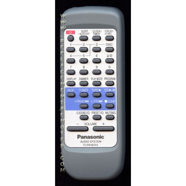 Panasonic EUR648264 Audio Remote Control