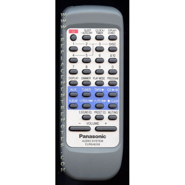 Panasonic EUR648268 Audio Remote Control