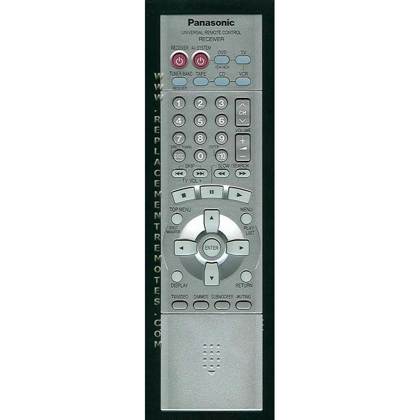 Panasonic EUR7622X10 Receiver Remote Control