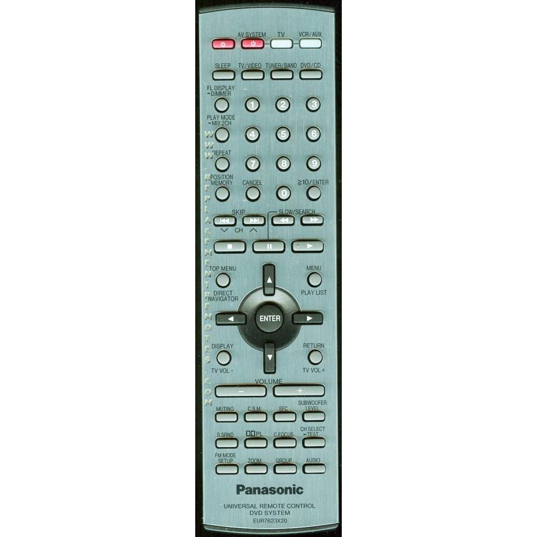 Panasonic EUR7623X20 Home Theater Remote Control