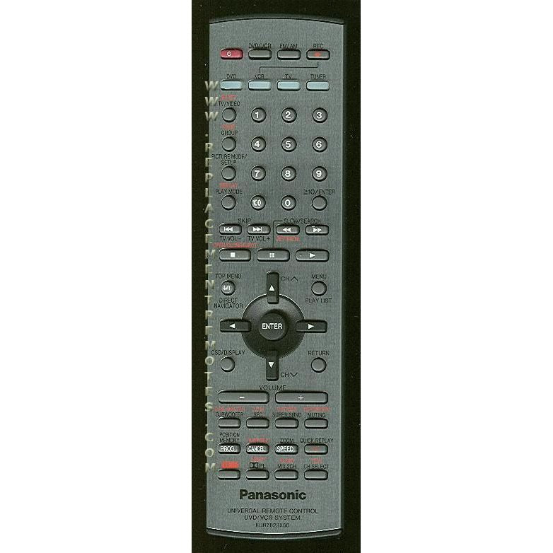 Panasonic EUR7623X50 DVD/VCR Remote Control