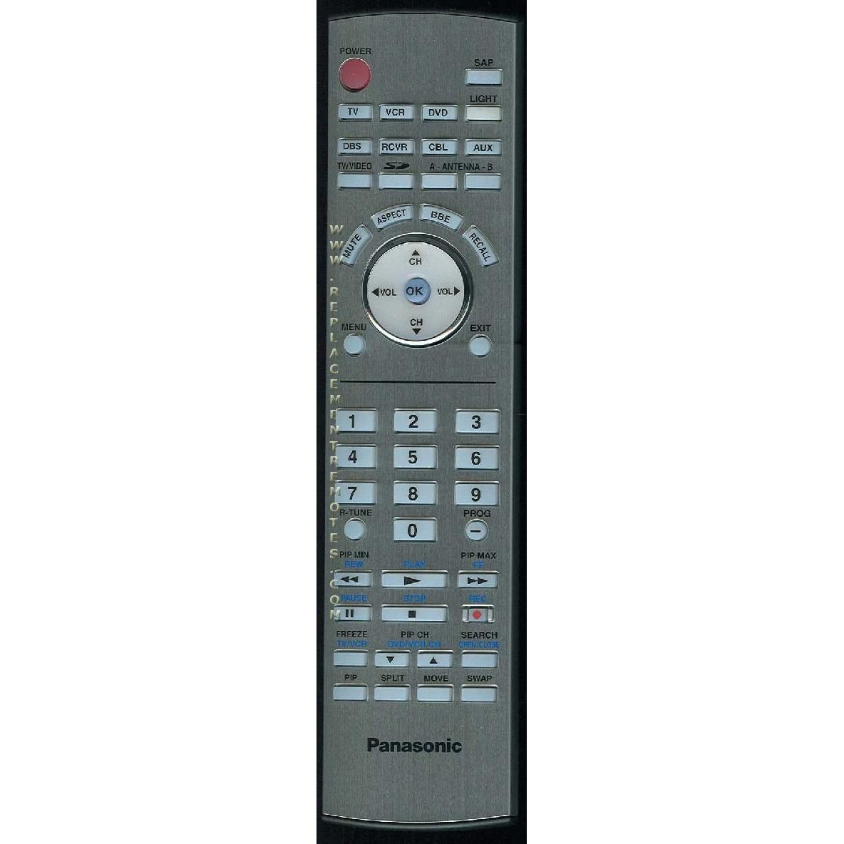 Panasonic EUR7627Z10 TV Remote Control