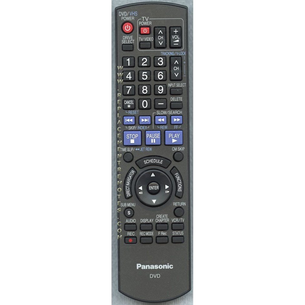 Panasonic EUR7659T60 DVDR Remote Control