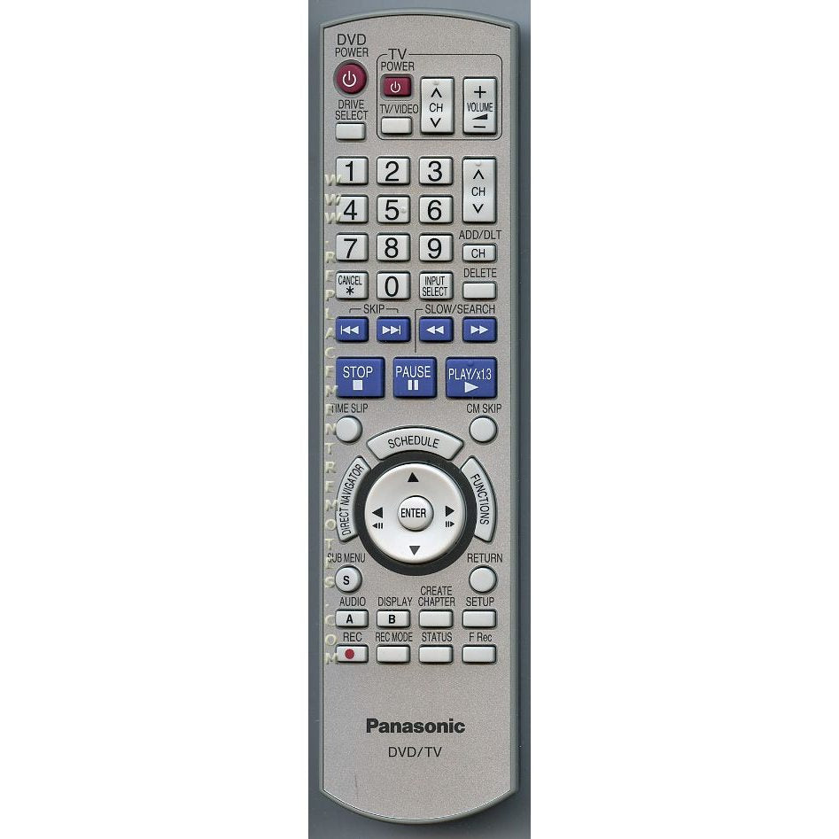 Panasonic EUR7659Y20 DVDR Remote Control