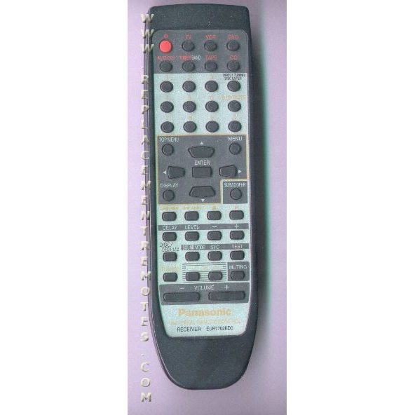 Panasonic EUR7702KD0 Receiver Remote Control