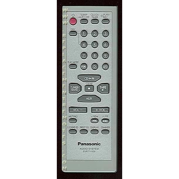 Panasonic EUR7711020 Audio Remote Control