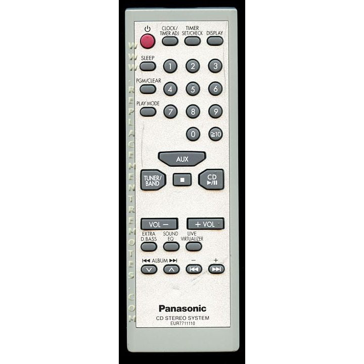 Panasonic EUR7711110 Audio Remote Control