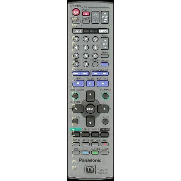 Panasonic EUR7721KB0 DVDR Remote Control