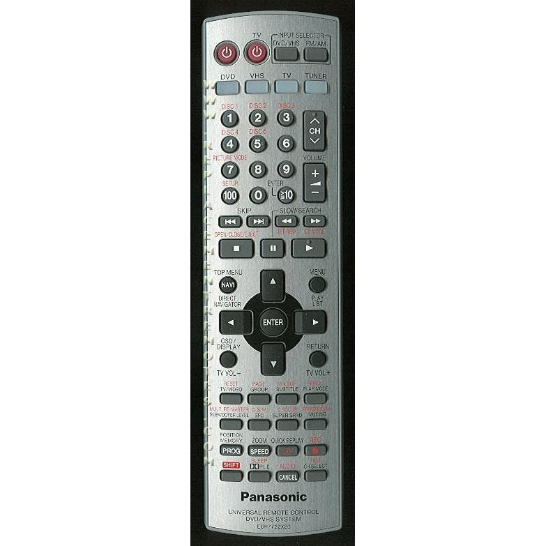 Panasonic EUR7722X20 DVD/VCR Remote Control