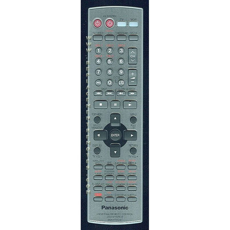 Panasonic EUR7722X50 DVD Remote Control