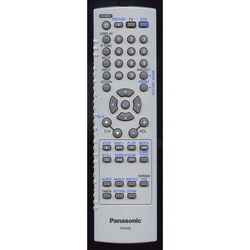 Panasonic EUR7724010 TV/DVD Remote Control