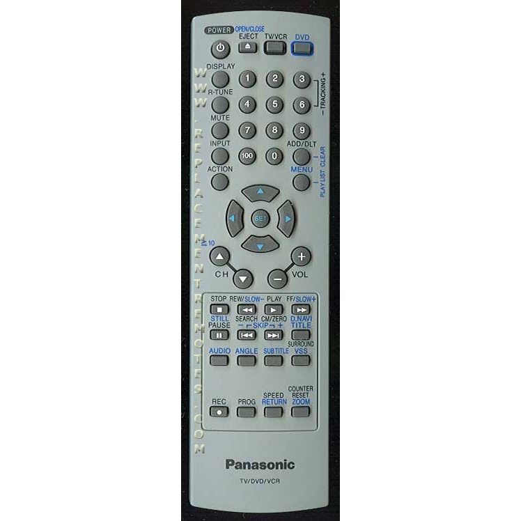 Panasonic EUR7724020 TV/VCR/DVD Remote Control