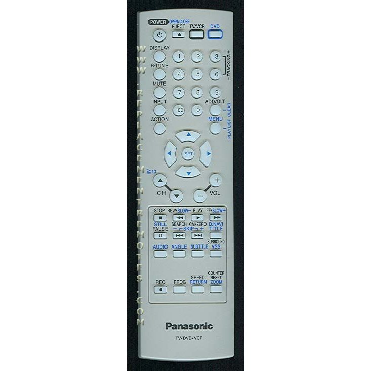 Panasonic EUR7724030R TV/VCR/DVD Remote Control