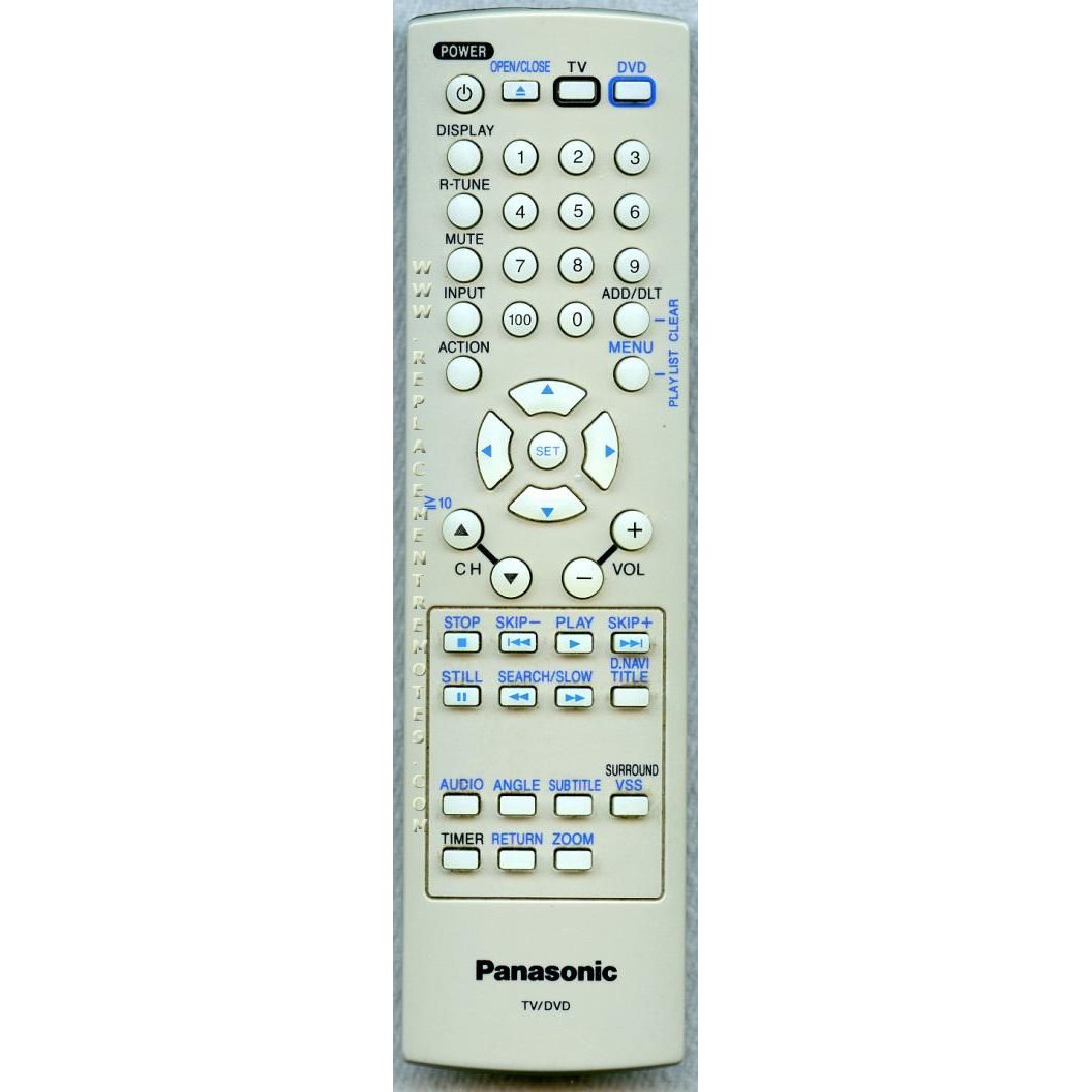 Panasonic EUR7724040 TV/DVD Remote Control