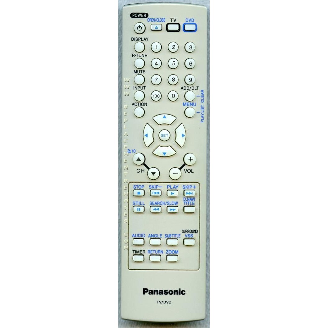 Panasonic EUR7724040R TV/DVD Remote Control