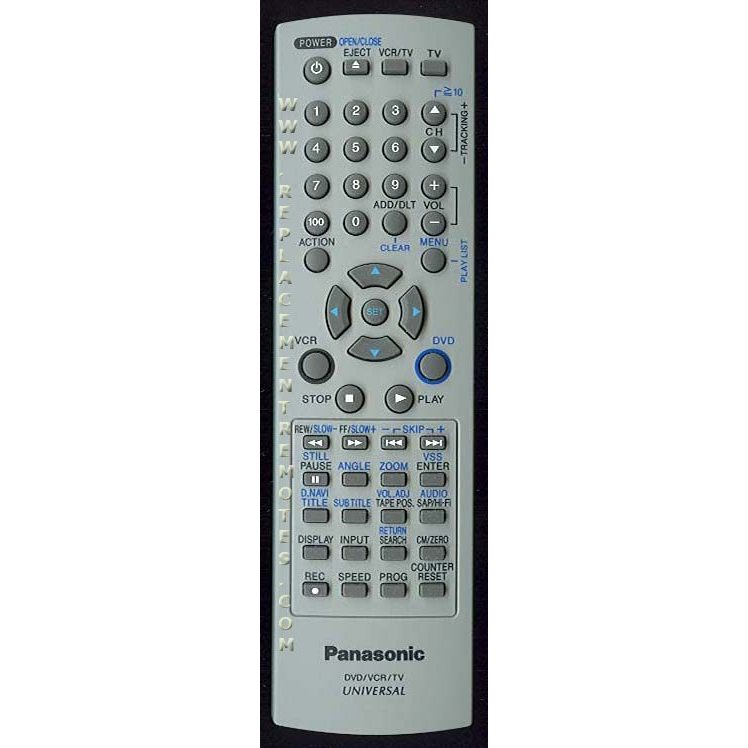 Panasonic EUR7724KA0 TV/VCR/DVD Remote Control