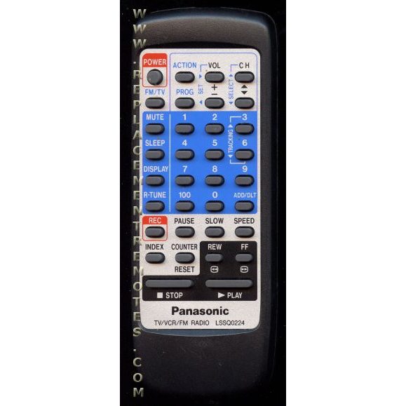 Panasonic LSSQ0224 Receiver Remote Control