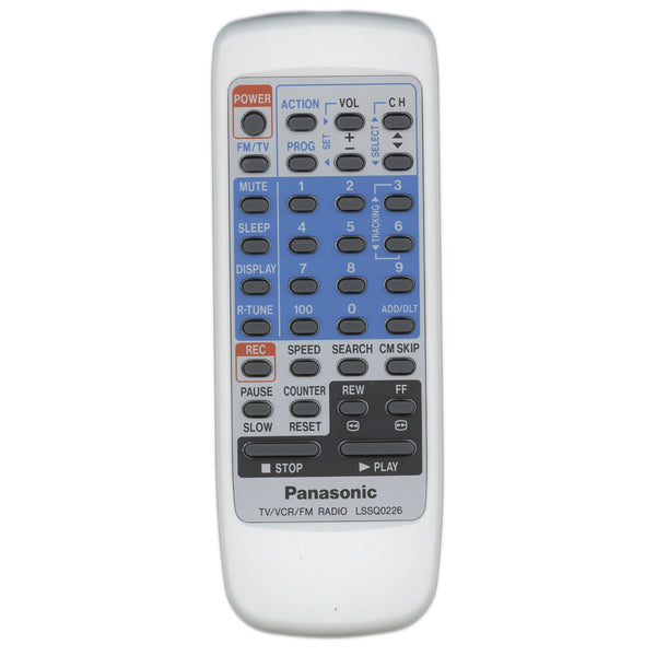 Panasonic offers VSQS1480 VCR TV CATV Universal Remote Control Clean Battery Box &C