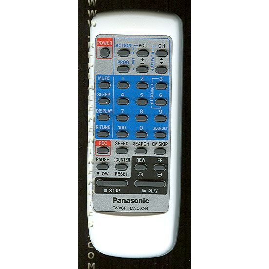 Panasonic LSSQ0244 TV/VCR Remote Control