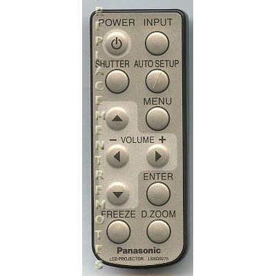 Panasonic LSSQ0275 Projector Remote Control