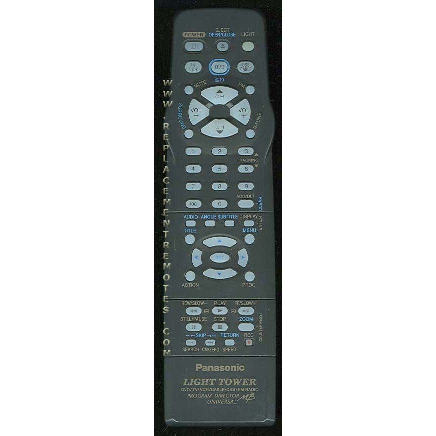 Panasonic LSSQ0302 TV/VCR/DVD Remote Control