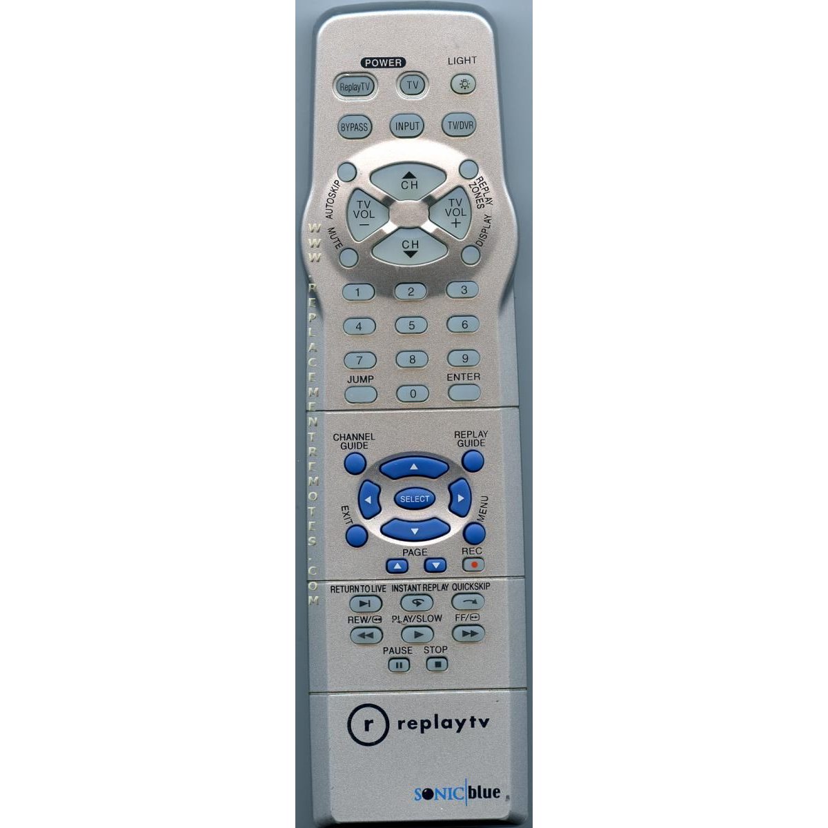 Panasonic LSSQ0318 Replay TV DVDR Remote Control