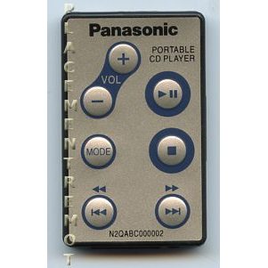 Panasonic N2QABC000002 CD Remote Control