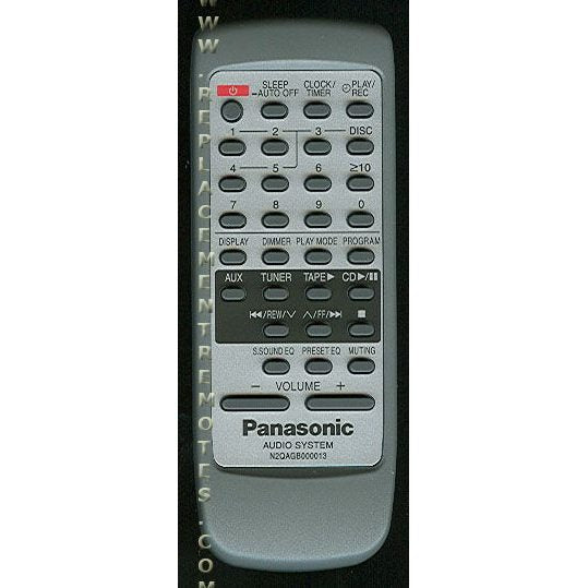 Panasonic N2QAGB000013 Audio Remote Control