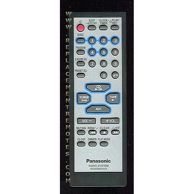 Panasonic N2QAGB000029 Audio Remote Control