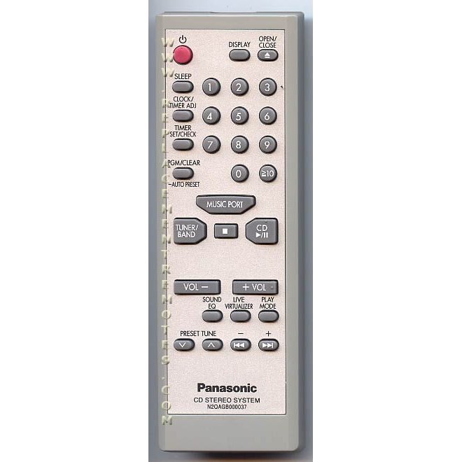 Panasonic N2QAGB000037 Audio Remote Control