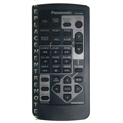 Panasonic N2QAGC000018 Video Camera Remote Control