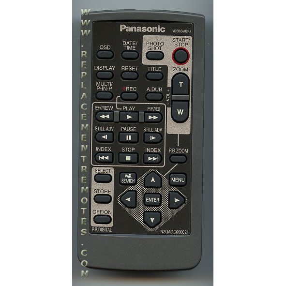 Panasonic N2QAGC000021 Video Camera Remote Control