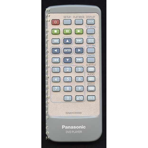 Panasonic N2QAHC000008 TV/DVD Remote Control