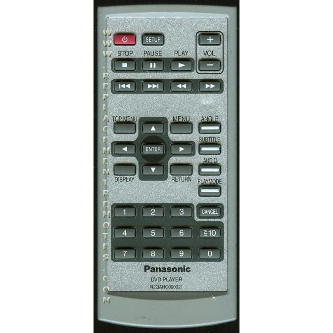 Panasonic N2QAHC000021 TV/DVD Remote Control