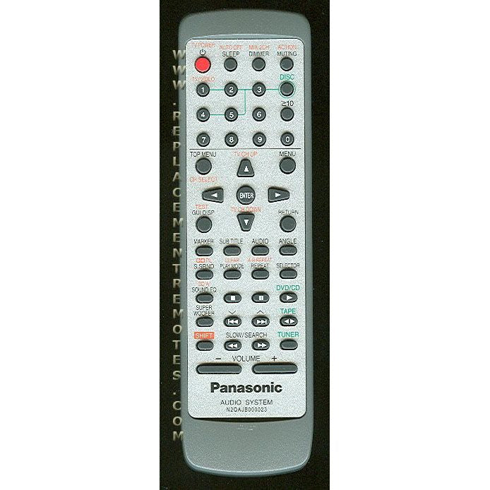 Panasonic N2QAJB000023 Audio Remote Control