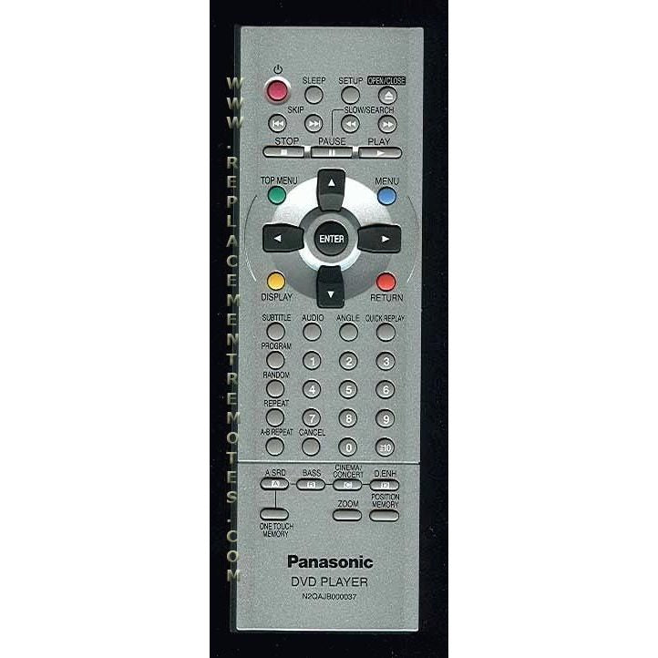 Panasonic N2QAJB000037 TV/DVD Remote Control