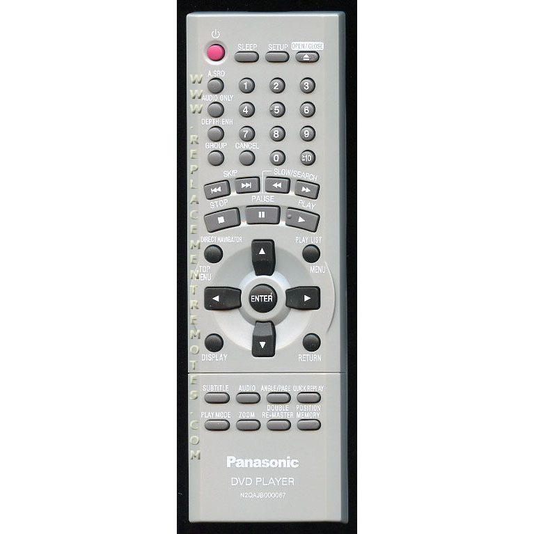 Panasonic N2QAJB000067 DVD Remote Control