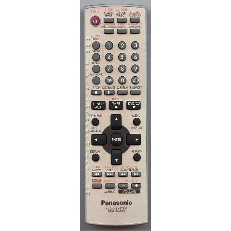 Panasonic N2QAJB000098 Audio Remote Control