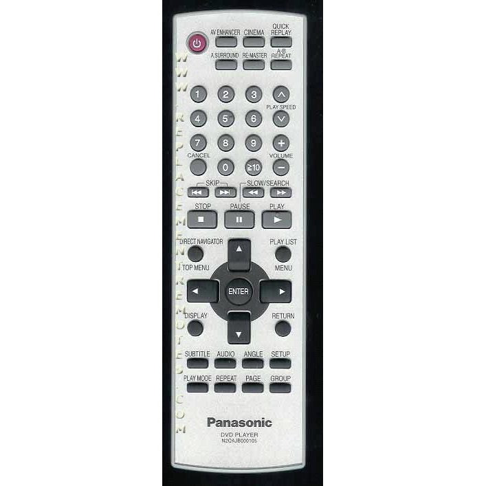 Panasonic N2QAJB000105 TV/DVD Remote Control