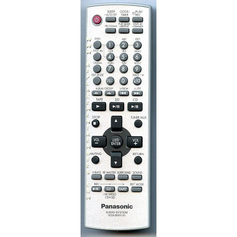 Panasonic N2QAJB000130 Audio Remote Control