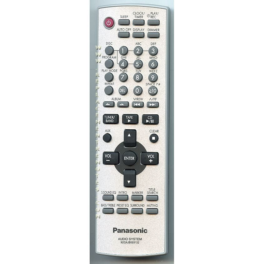 Panasonic N2QAJB000132 Audio Remote Control