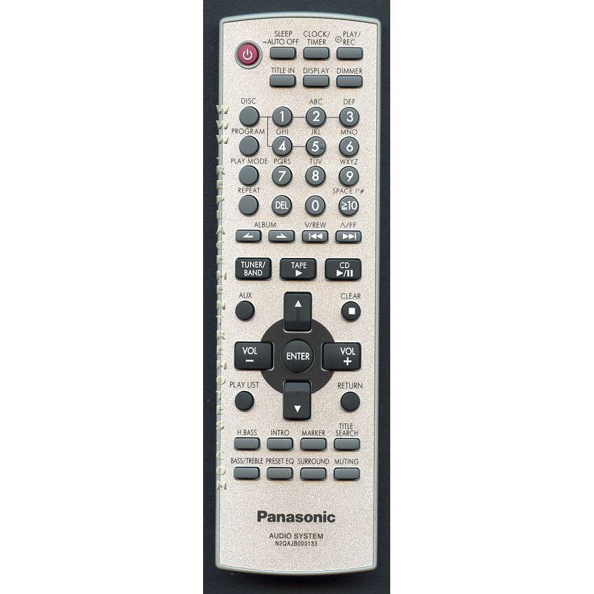 Panasonic N2QAJB000133 Audio Remote Control