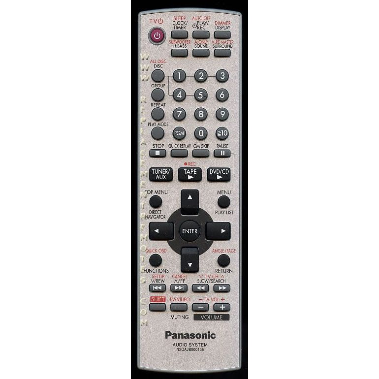 Panasonic N2QAJB000136 Audio Remote Control