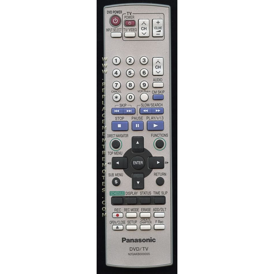 Panasonic N2QAKB000055 DVDR Remote Control